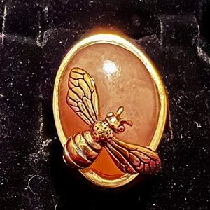 Barse Bronze Ring w/ Bumble Bee